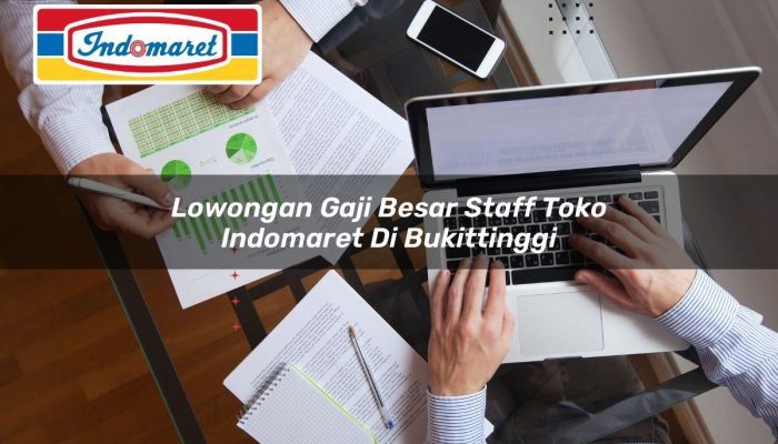 Lowongan Gaji Besar Staff Toko Indomaret di Bukittinggi Tahun 2025