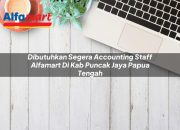 Dibutuhkan Segera Accounting Staff Alfamart di Kab. Puncak Jaya, Papua Tengah Tahun 2025 8 Dibutuhkan Segera Accounting Staff Alfamart di Kab. Puncak Jaya, Papua Tengah Tahun 2025